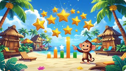 Monkey and stars